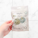 Newborn Pacifiers, Sage and Dusty Blue #color_Sage/Dusty Blue