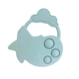 Newborn Toys, Star Popper Toy Teether, Dusty Teal #color_dusty teal