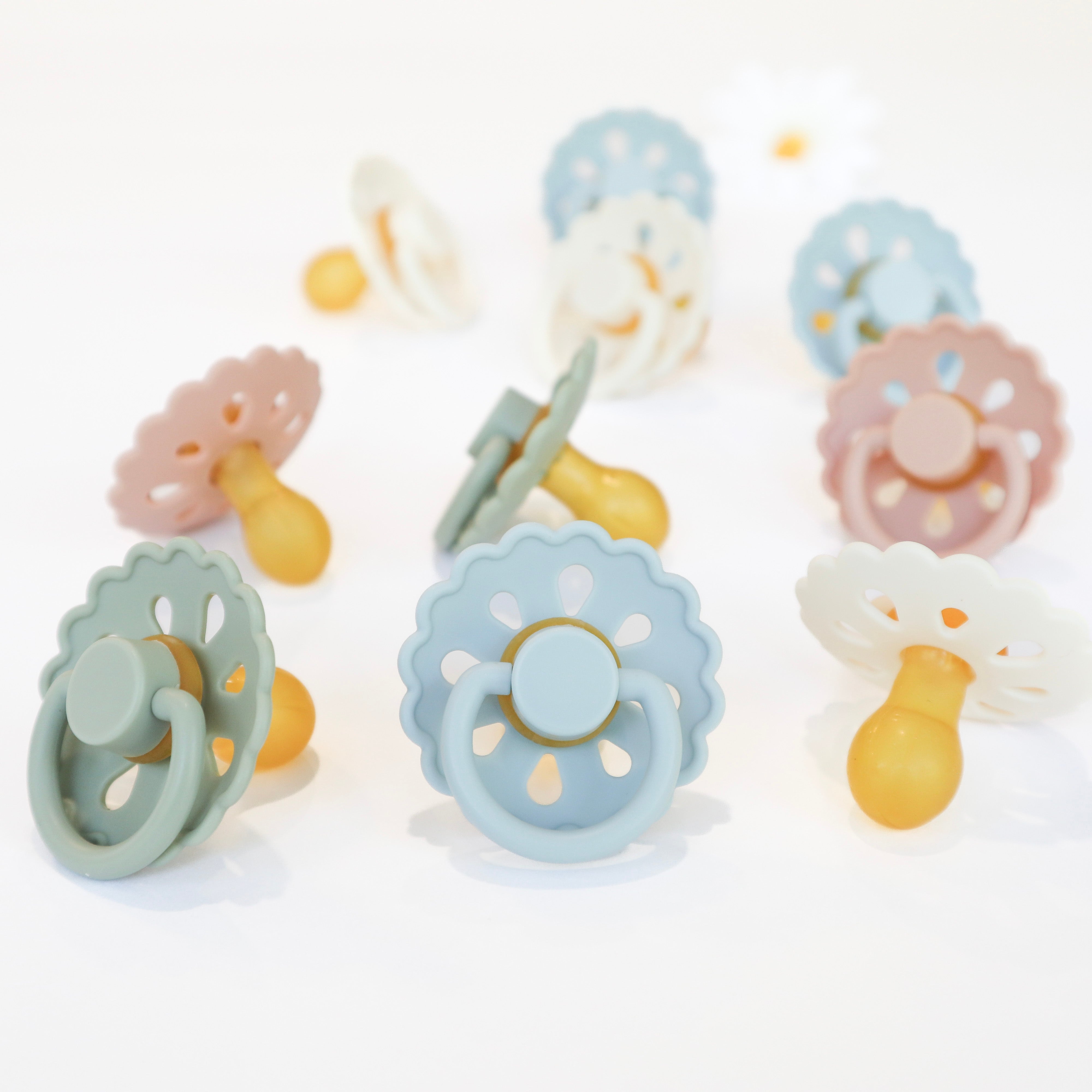 Newborns, Pacifiers #color_Sage/Dusty Blue,Blush/Cream