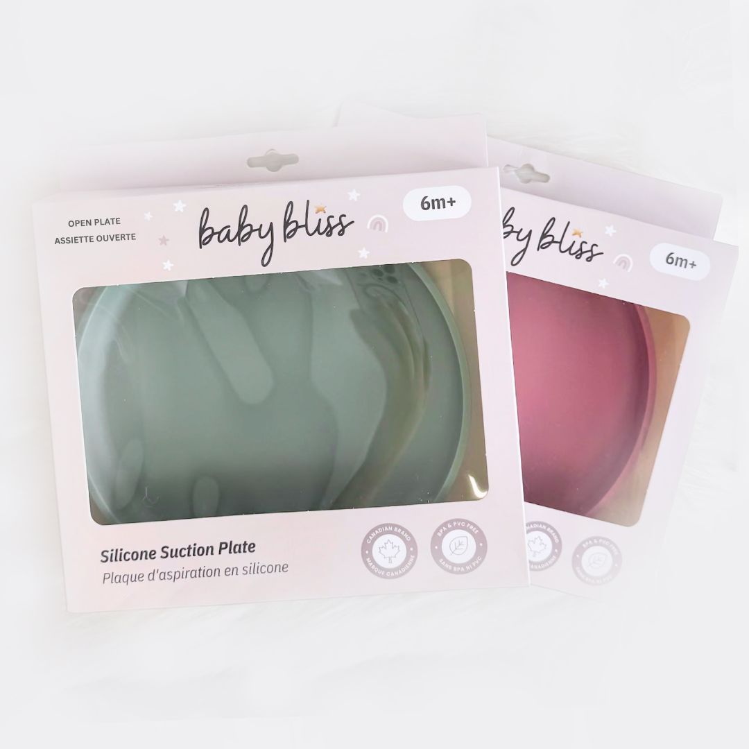 Baby Open Suction Plate #color_sage,dusty rose,dusty teal,caramel,almond