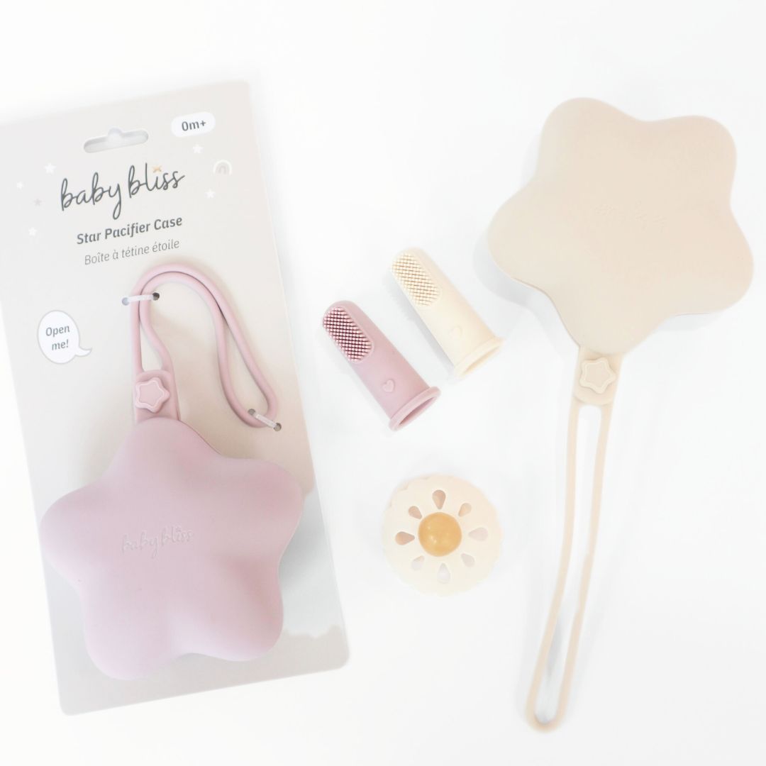Pacifier Clips Holder #color_lavender,almond