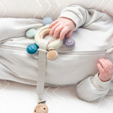 Pacifier Holder #color_Arctic Blue & Beige,Dusty Rose & Dusty Pink,Sage & Apricot