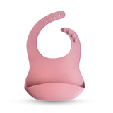 Silicone Bib, Dusty Rose #color_dusty rose