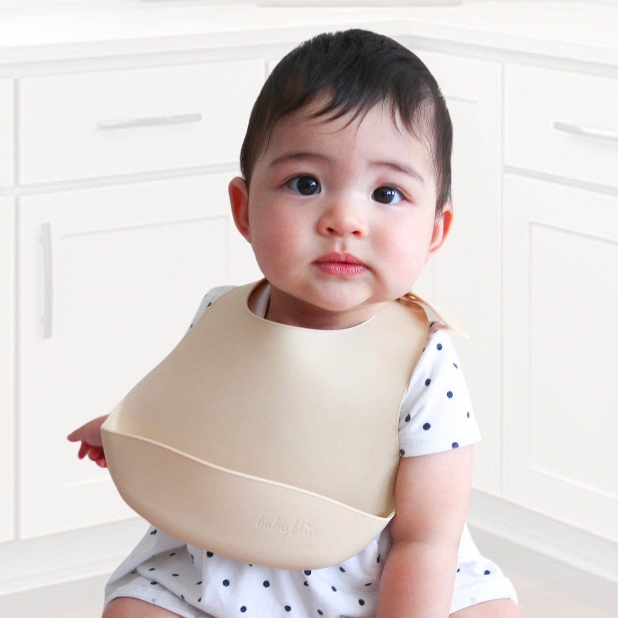 Baby Silicone Bib, Almond, #color_dusty rose/almond/caramel