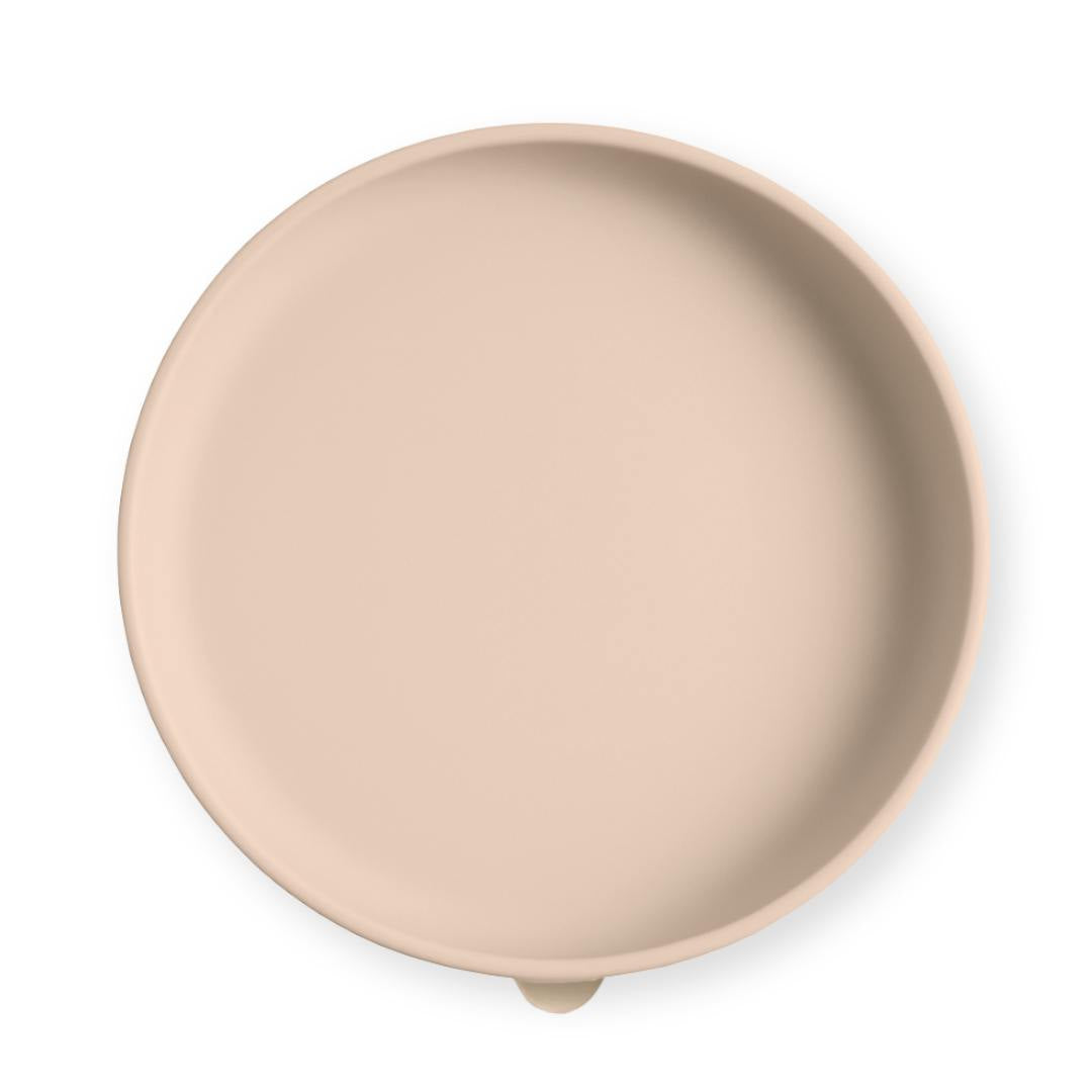 Silicone Suction Plate Open, Almond #color_almond