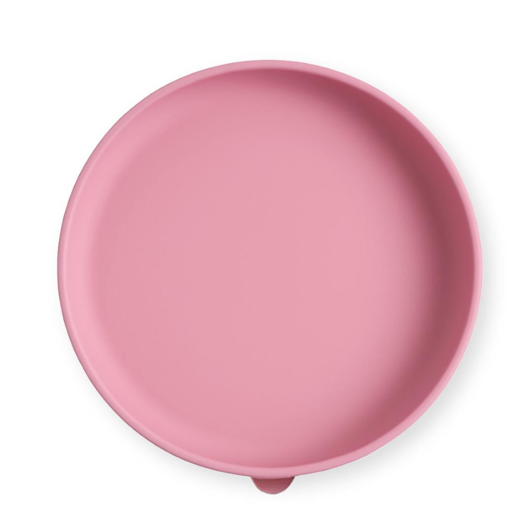 Silicone Suction Plate Open, Dusty Rose #color_dusty rose