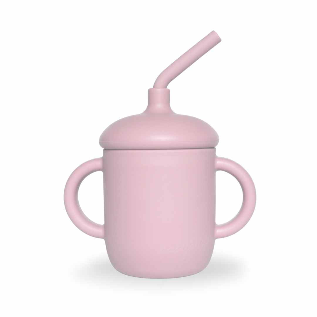 Sippy Cup with Straw, Dusty Pink #color_dusty pink