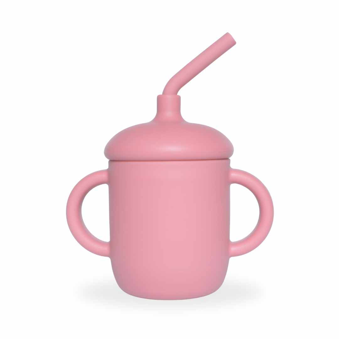 Sippy Cup with Straw, Dusty Rose #color_dusty rose