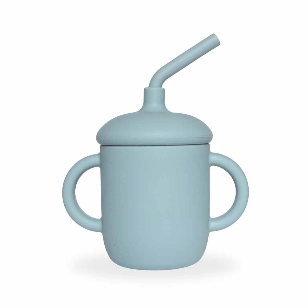 Sippy Cup with Straw, Dusty Teal #color_dusty teal