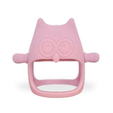 Silicone Teether Owl, Infant Teether Toy Arctic Blue #color_dusty pink