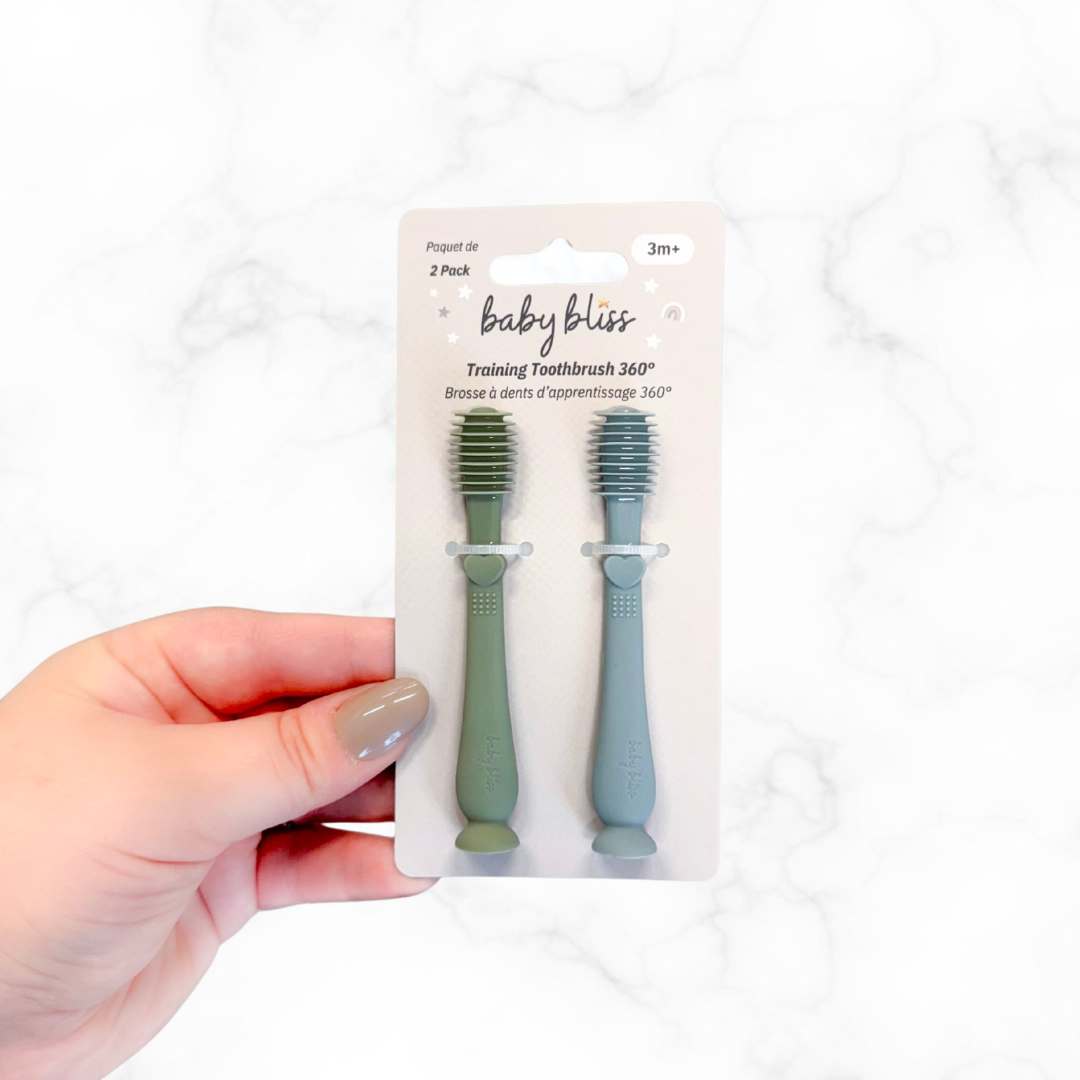 Baby Training Toothbrush 360, Lavender and Cream #color_dusty teal/sage,lavender/cream
