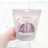 Infant Suction Bowl and Baby Training Utensils, Dusty Pink #color_dusty pink