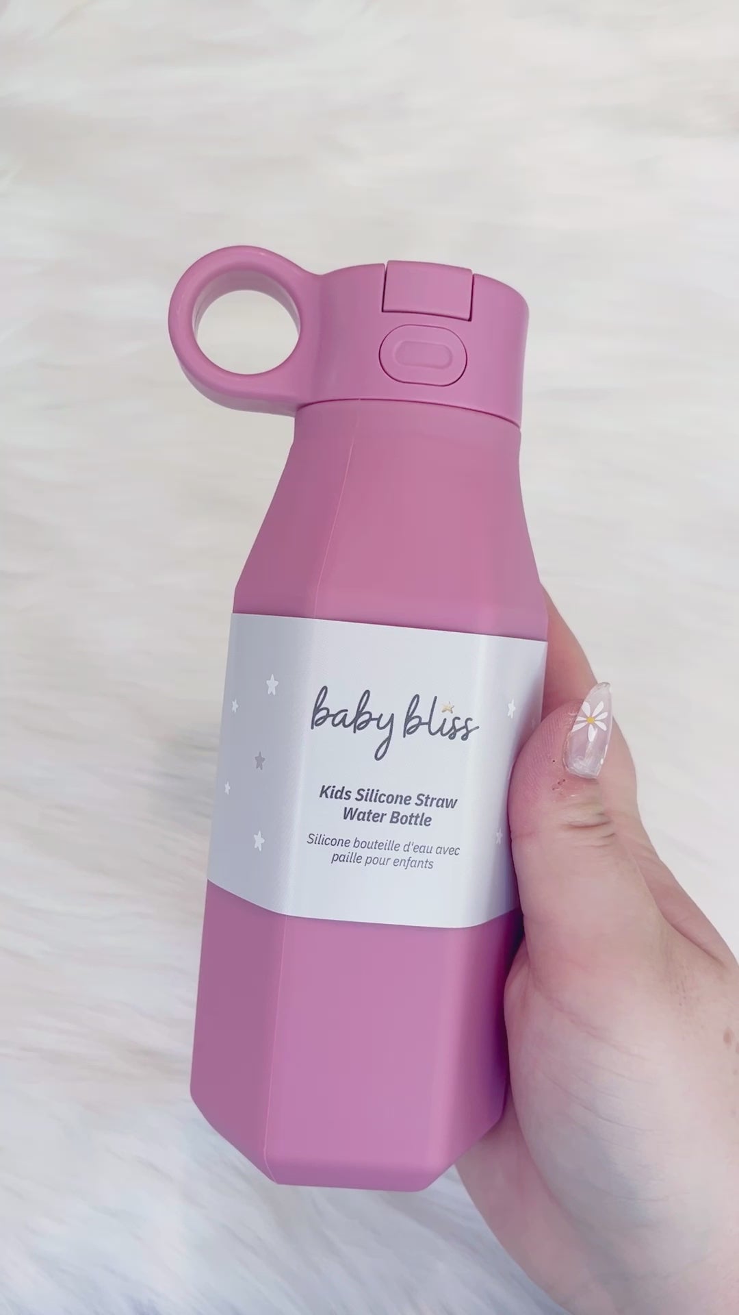 Kids Water Bottles, Spill Proof, Dusty Rose #color_dusty rose